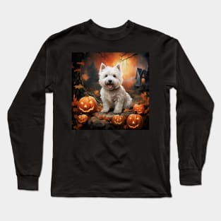 Paw-Some West Highland White Terrier Halloween Long Sleeve T-Shirt